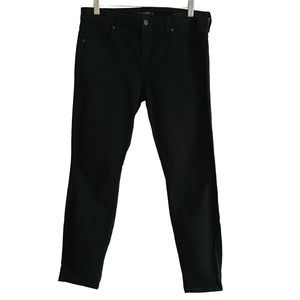 GENETIC DENIM The Raquel Cropped Cigarette Skinny Stretch Jeans Black Women's 29